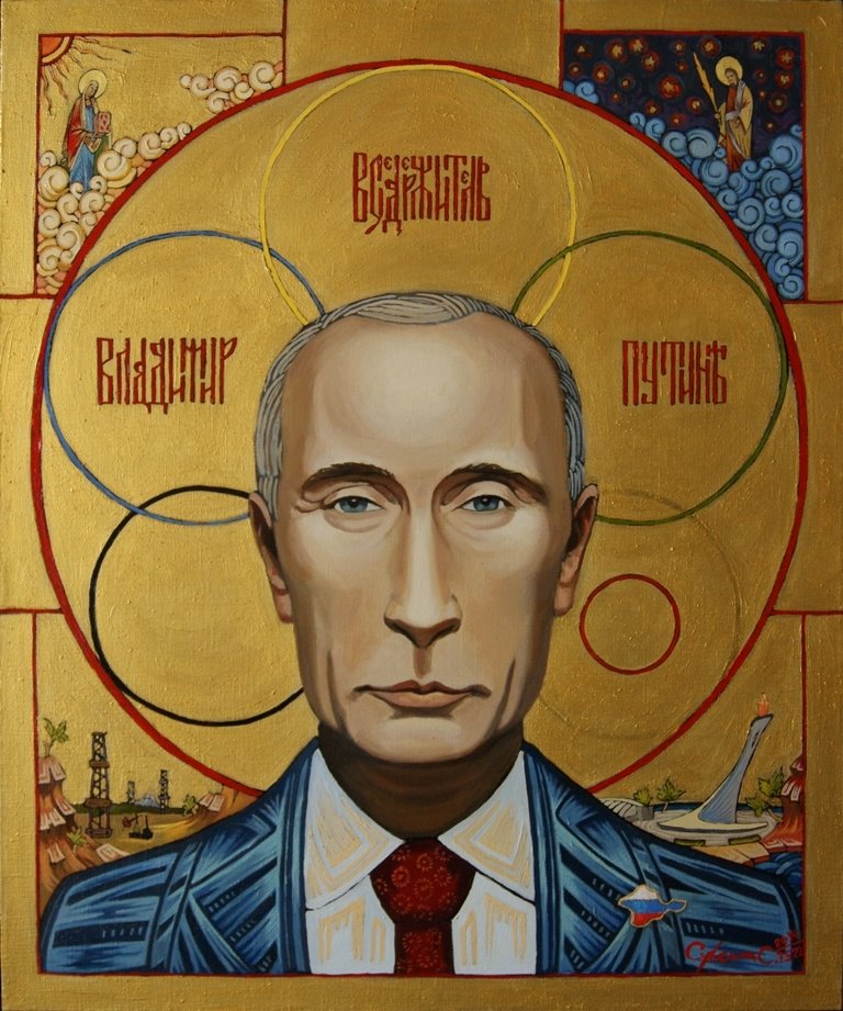 putin orthodox icon by sergei suksin